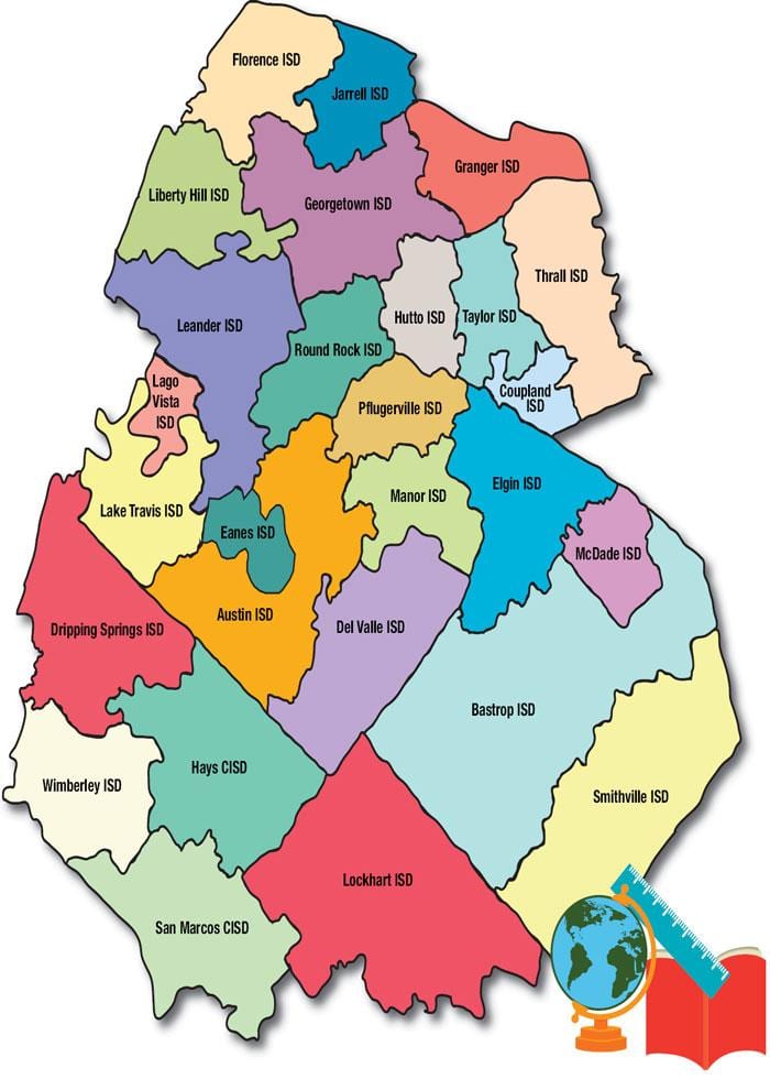 school district mapa Austin