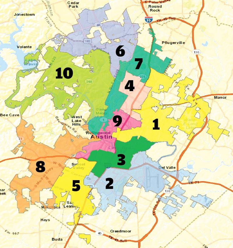 Austin texas mapa okres