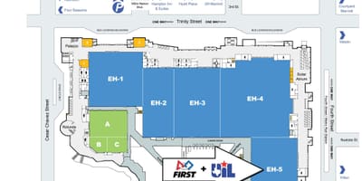Mapa Austin convention center