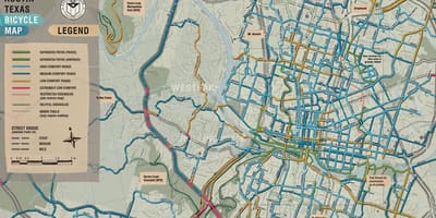 Bike mapa Austin