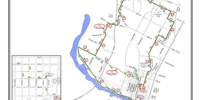 Mapa Austin marathon kurz