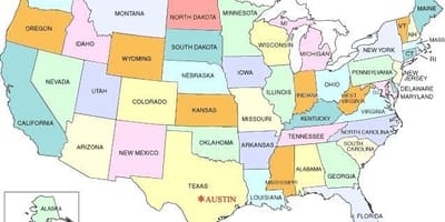 Austin v usa mapa