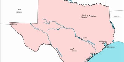 Austin texas na mapě