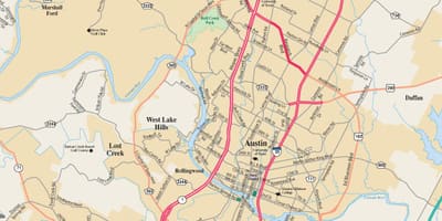 Mapa Austin Tx