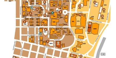 Ut Austin mapě